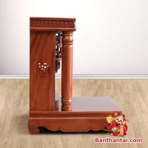 Gỗ Gõ màu cánh gián sang trọng, trụ trơn thanh thoát tinh tế từ mọi góc nhìn