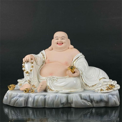 Tượng Ngài Di Lặc áo trắng tdl-024
