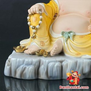 Tượng Ngài Di Lặc áo vàng tdl-023
