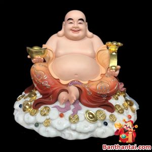 Tượng Di Lặc vẽ gấm tdl-015
