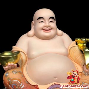 Tượng Di Lặc vẽ gấm tdl-015