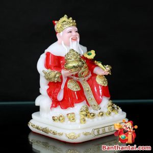 Bộ tượng Thần Tài Thổ Địa bột đá ttt-009