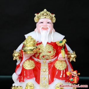 Bộ tượng Thần Tài Thổ Địa bột đá ttt-009