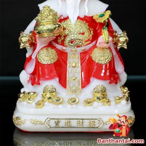 Bộ tượng Thần Tài Thổ Địa bột đá ttt-009