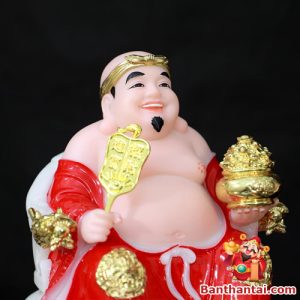 Bộ tượng Thần Tài Thổ Địa bột đá ttt-009