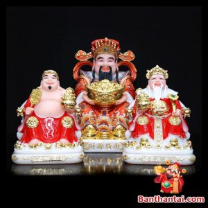 Bộ tam tượng Tài – Địa – Như Ý Tài Nguyên Quảng Tiến btt-011