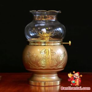Bộ đồ thờ Thần Tài Thổ Địa họa tiết hoa sen dttt-007