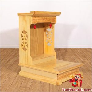 Sản phẩm có thêm đèn màu đỏ giúp tổ điểm thêm cho bàn thờ