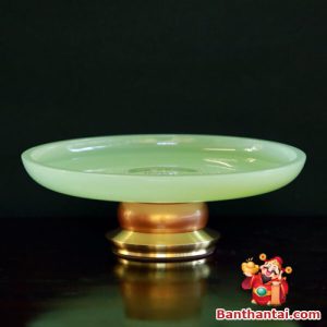 Bộ đồ thờ Thần Tài Thổ Địa xanh ngọc dttt-009