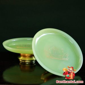 Bộ đồ thờ Thần Tài Thổ Địa xanh ngọc dttt-009