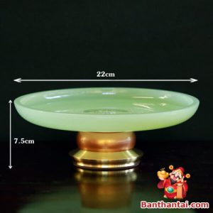 Bộ đồ thờ Thần Tài Thổ Địa xanh ngọc dttt-009