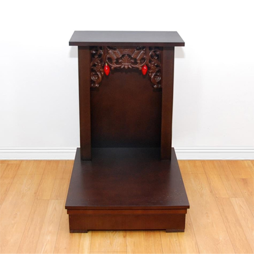 Hình ảnh bàn thờ Thần Tài Thổ Địa mái bằng chân trơn btt-mb010