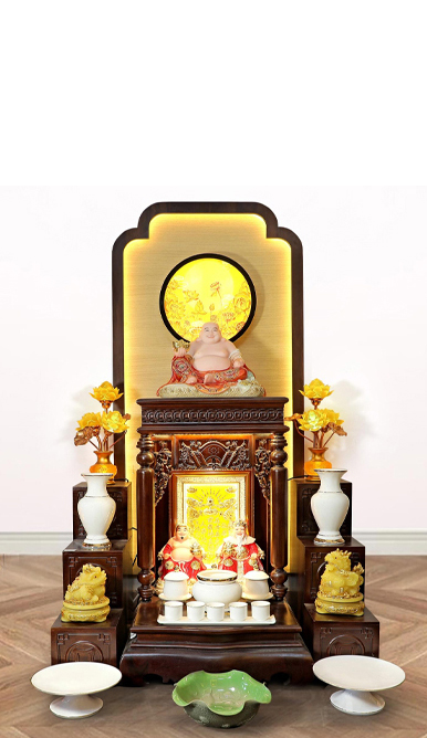 Mẫu bàn thờ Thần Tài đẹp