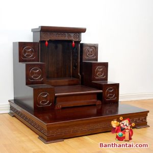 Bàn thờ Thần Tài đương đại gỗ xoan BTT746