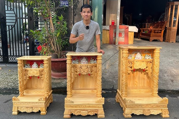 Chọn kích thước bàn thờ Thần Tài hợp với không gian diện tích thờ cúng