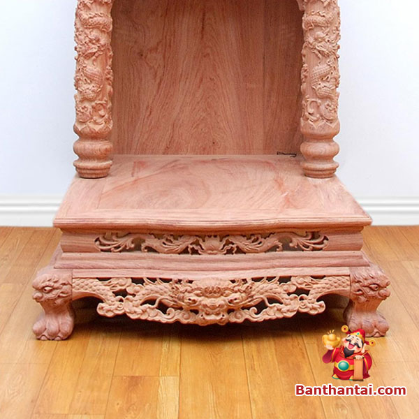 Phần đế bàn thờ cặp hình ảnh Long Phụng với đường nét tinh xảo