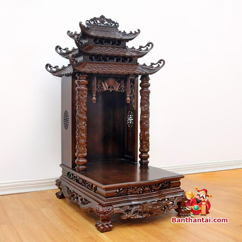 Bàn Thờ Thần Tài Thổ Địa Song Long Cổ Tự 12 Mái BTT807