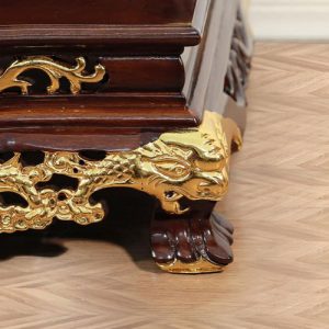 Bàn Thờ Thần Tài Thổ Địa Thiên Đức Dát Vàng BTT804