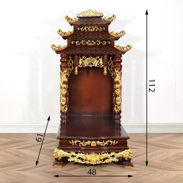 Ban Thờ Thần Tài Thổ Địa Thiên Đức được thiết kế với kích thước chuẩn Lỗ Ban Ban Thờ Thần Tài Thổ Địa Thiên Đức được thiết kế với kích thước chuẩn Lỗ Ban