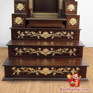 Bàn thờ Thổ Địa mài bằng tam cấp mẫu BTT755