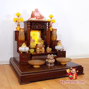 Bộ ban thờ Thần Tài Thổ Địa lưu ly vàng btt-cc017