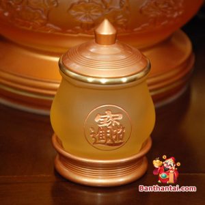 Bộ ban thờ Thần Tài Thổ Địa lưu ly vàng btt-cc017