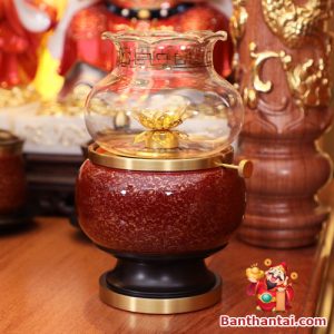 Bộ ban thờ thần tài thổ địa Phú Quý dát vàng BTT760