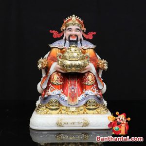 Tượng Thần Tiền tay nâng bát vàng lớn mang ý nghĩa bảo hộ tài sản