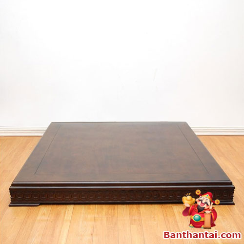 Kệ Kê Bàn Thờ Thần Tài Thổ Địa Gỗ Hương KBT-TT006 được làm từ gỗ Hương đá cao cấp