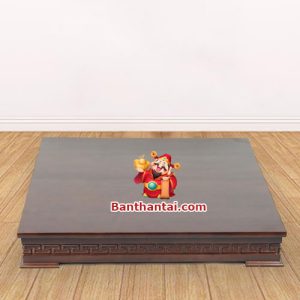 Kệ Kê Ban Thờ Thần Tài Thổ Địa Gỗ Xoan Chiện kbt-tt0012 với họa tiết hoa văn tinh xảo, bắt mắt