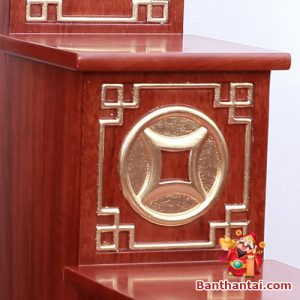Họa tiết đồng tiền dát vàng mang ý nghĩa chiêu tài, đón lộc