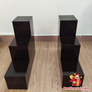 Tam Cấp Ban Thờ Thần Tài Thổ Địa Veneer TCBTT005 trơn không họa tiết