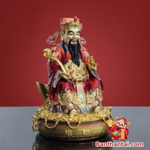 Tượng Thần Như Ý Chiêu Tài Tiến Bảo ttt-046 với màu sắc bắt mắt