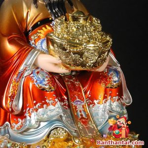 Tượng Thần Như Ý tay ôm hũ vàng mang ý nghĩa giàu sang