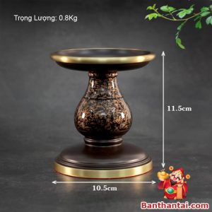Kích thước tiêu chuẩn – Cao 11.5cm, đường kính 10.5cm, trọng lượng 0.8kg