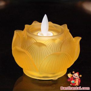 Đế nến Thần Tài bảo liên dùng pin dntt-016