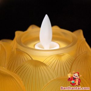 Đế nến Thần Tài bảo liên dùng pin dntt-016