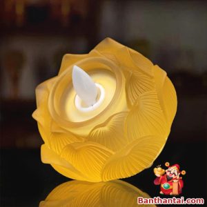 Đế nến Thần Tài bảo liên dùng pin dntt-016