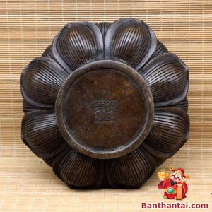 Lư trầm Thần Tài hình hoa sen lttt-003