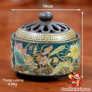Kích thước 10cm, nặng 0.4kg – nhỏ gọn, phù hợp mọi không gian thờ cúng