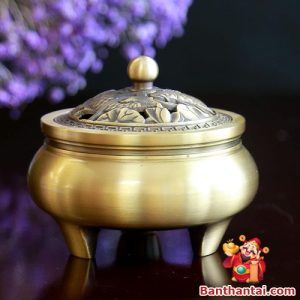 Lư trầm Thần Tài họa tiết Rồng, Phượng lttt-019