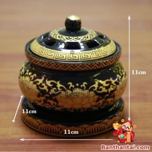 Kích thước gọn 11x11cm, thích hợp đặt trên bàn thờ hoặc không gian thiền tịnh