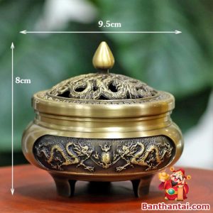 Kích thước 8x9.5cm, phù hợp đặt bàn thờ Thần Tài