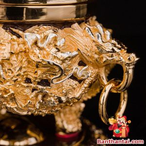 Thân lư khắc rồng 3D, chi tiết sắc nét, mạnh mẽ