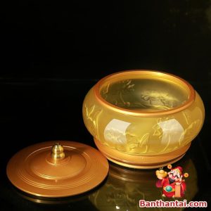 Đèn dầu Thần Tài lưu ly Hà Vận dt-018