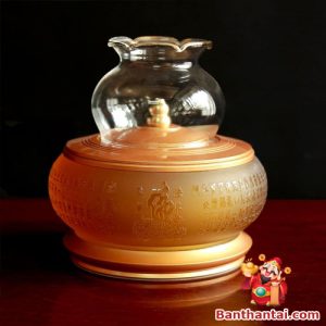 Đèn dầu Thần Tài tâm kinh nổi dt-020