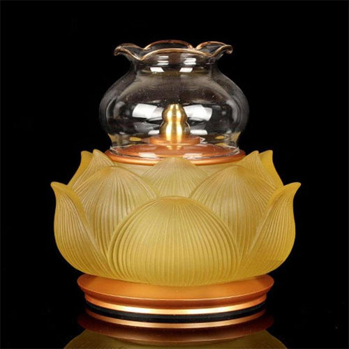 Hình ảnh đèn dầu Thần Tài Bảo Liên dt-022