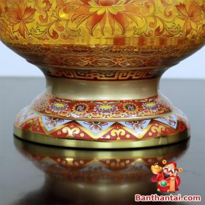 Đèn dầu Thần Tài bằng thủy tinh dt-026