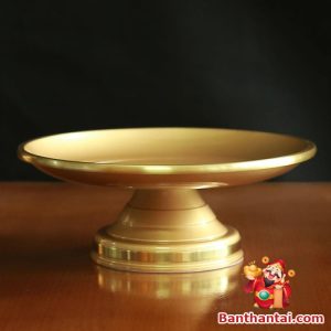 Mâm bồng Thần Tài trơn bằng đồng mbtt-007