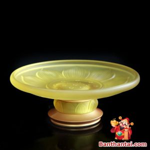 Mâm bồng Thần Tài cửu liên hoa sen mbtt-009